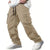 2024 New Men'S Workwear Pants, European and American Men'S Loose Straight Casual Pants, Men'S Workwear Pocket Pants