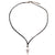 Retro Black Punk Triangle Arrow Pendant with Rope Necklace Accessories for Men N0472