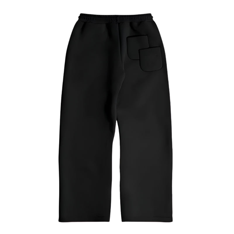 Y2K Autumn and Winter Simple Harajuku Street Solid Color Sweatpants Men Women Casual Loose Wide-Leg Trousers Trendy Versatile