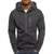 Men'S Hoodies Long Sleeve Sweatshirt Zipper Design Hooded Sweatshirt for Men Clothing Sportswear Slim Fit Casual Jacket