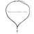 Retro Black Punk Triangle Arrow Pendant with Rope Necklace Accessories for Men N0472
